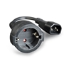 Picture of Gembird PC-SFC14M-01 power adapter IEC320 C14 -> SCHUKO (F) on a 15 cm cable