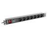 Picture of LANBERG PDU RACK POWER STRIP (1U,10A,7X 230V,2M)