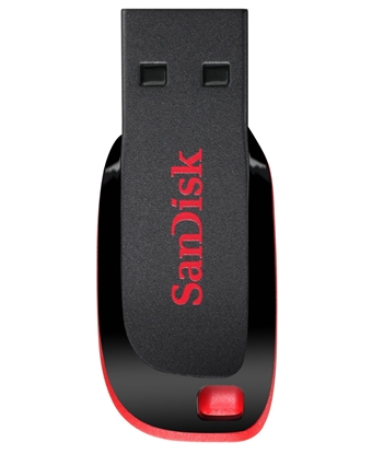 Attēls no SanDisk Cruzer Blade USB flash drive 32 GB USB Type-A 2.0 Black, Red