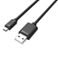 Attēls no UNITEK Y-C434GBK USB cable USB 2.0 1.5 m USB A Micro-USB B Black