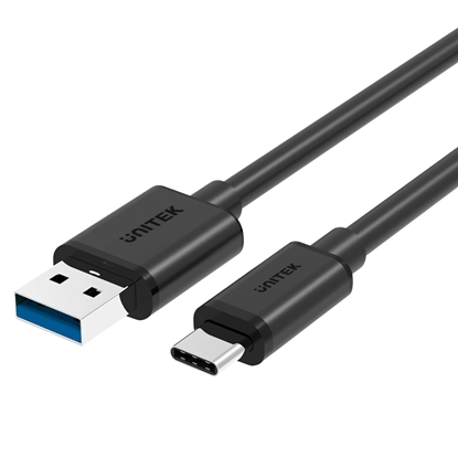Picture of UNITEK Y-C474BK USB cable 1 m USB 3.2 Gen 1 (3.1 Gen 1) USB A USB C Black