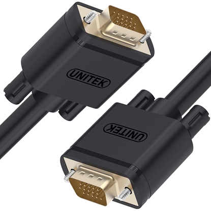 Attēls no V7 Black Video Cable VGA Male to VGA Male 2m 6.6ft