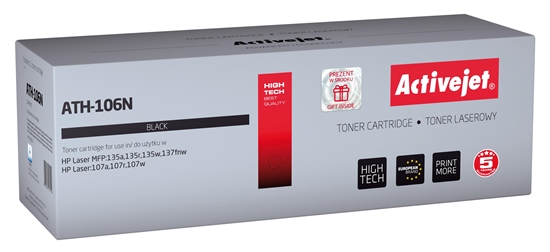 Изображение Activejet ATH-106N toner (replacement for HP 106A W1106A; Supreme; 1000 pages; black)