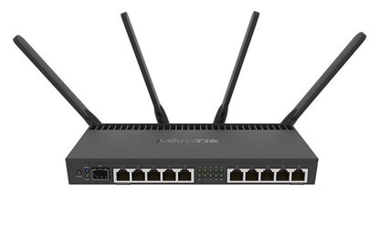 Attēls no Mikrotik RB4011iGS+5HacQ2HnD-IN wireless router Gigabit Ethernet Dual-band (2.4 GHz / 5 GHz) Black