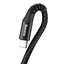 Attēls no CABLE LIGHTNING TO USB 1M/BLACK CALSR-01 BASEUS