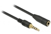 Picture of Delock Stereo Jack Extension Cable 3.5 mm 4 pin male to female 2 m black