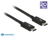 Изображение Thunderboltâ¢ 3 (20 Gbs) USB-Câ¢ cable male  male passive 2.0 m 3 A black