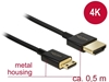 Picture of Delock Cable High Speed HDMI with Ethernet - HDMI-A male - HDMI Mini-C male 3D 4K 0.5m Slim Premium
