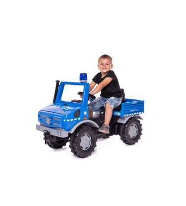 Изображение Mašīna ar pedāļiem rollyUnimog Polizei (gaisma) (3-8 gadiem) 038251