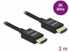 Изображение Delock Koaxiales High Speed HDMI Kabel 48 Gbps 8K 60 Hz schwarz 2 m