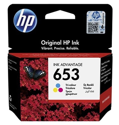 Attēls no HP 653 Tri-color Original Ink Advantage Cartridge