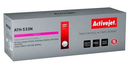 Attēls no Activejet ATH-533N toner (replacement for HP 304A CC533A, Canon CRG-718M; Supreme; 3200 pages; magenta)