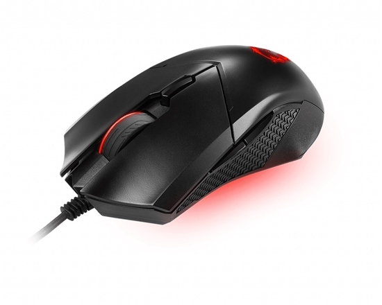 Изображение MSI CLUTCH GM08 Optical Gaming Mouse '4200 DPI Optical Sensor, 6 Programmable button, Symmetrical design, Durable switch with 10+ Million Clicks, Weight Adjustable, Red LED'