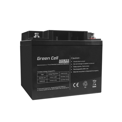 Изображение Akumulators Green Cell  AGM 12V 40Ah VRLA 