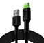 Изображение Green Cell USB Male - USB Type-C Male Fast Charging with LED Diode 2m