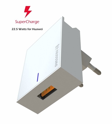 Изображение Swissten Premium 22.5W Huawei Super Fast Charge Travel charger 5V / 4.5A (FCP)