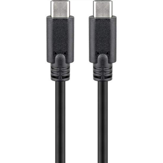 Picture of Goobay 67976 USB-C 3.1 generation 1 cable, black, 1m | Goobay | USB-C Charge Cable USB-C male | USB-C male