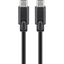 Picture of Goobay 67976 USB-C 3.1 generation 1 cable, black, 1m | Goobay | USB-C Charge Cable USB-C male | USB-C male