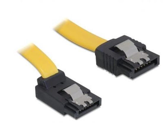 Изображение Delock Cable SATA  30cm upstraight metal  yellow