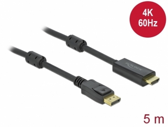 Изображение Delock Active DisplayPort 1.2 to HDMI Cable 4K 60 Hz 5 m