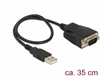 Изображение Delock Adapter USB 2.0 Type-A male > 1 x Serial RS-232 DB9 male with screws and nuts ESD protection