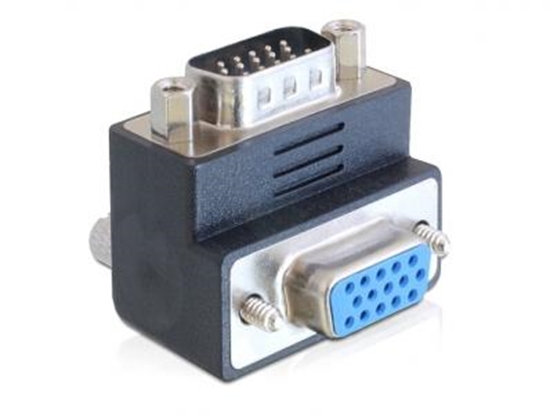 Picture of Delock Adapter VGA male  female 90 angled