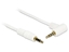 Picture of Delock Cable Stereo Jack 3.5 mm 4 pin male  male angled 0.5 m white