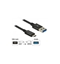 Attēls no Delock Cable SuperSpeed USB 10 Gbps (USB 3.1 Gen 2) USB Type- C™ male - USB Type-A male 1 m coaxial black Premium