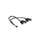 Picture of Delock Cable USB 2.0 pin header female 2.00 mm 10 pin - 2 x USB 2.0 Type-A female panel-mount 25 cm