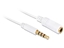 Изображение Delock Extension Cable Audio Stereo Jack 3.5 mm male  female IPhone 4 pin 0,5 m