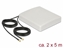 Picture of Delock LTE MIMO Antenna 2 x SMA Plug 8 dBi directional with connection cable RG-58 5 m white outdoor