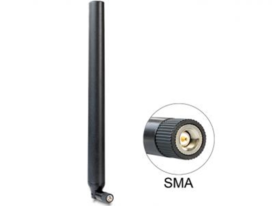 Picture of Delock LTE SMA Antenna 0.1 ~ 4.5 dBi Omnidirectional With Flexible Joint