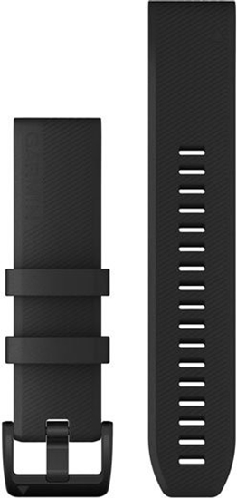 Изображение Garmin watch strapQuickFit 22mm, black silicone/stainless steel