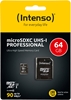 Picture of Intenso microSDXC           64GB Class 10 UHS-I Professional