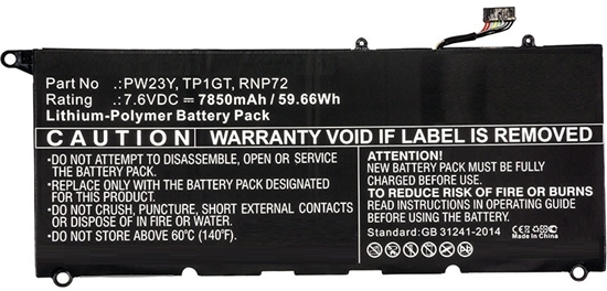 Изображение Bateria CoreParts Laptop Battery for Dell