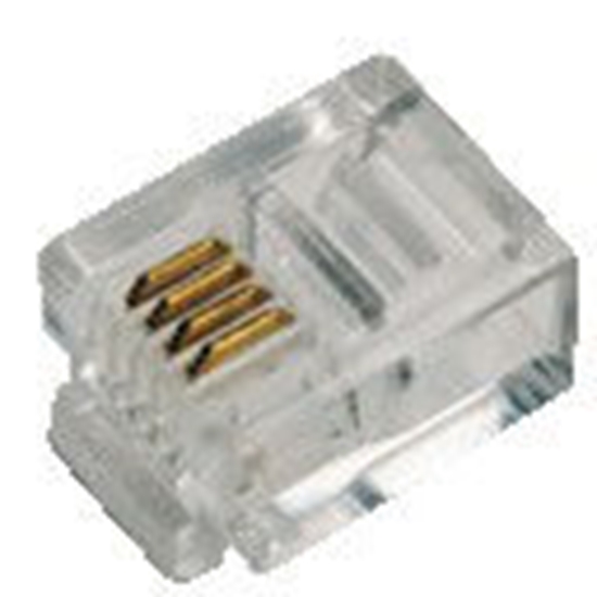 Изображение LogiLink ZUB Logilink modular plug RJ11 6P4C unshielded