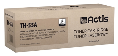 Attēls no Actis TH-55A toner (replacement for HP 55A CE255A; Standard; 6000 pages; black)