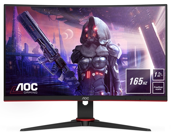 Изображение AOC G2 C24G2AE/BK computer monitor 59.9 cm (23.6") 1920 x 1080 pixels Full HD LED Black, Red