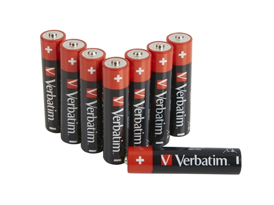 Изображение 1x8 Verbatim Alkaline battery Micro AAA LR 03            49502