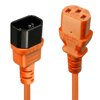 Attēls no IEC Extension Cable, Orange, 2m