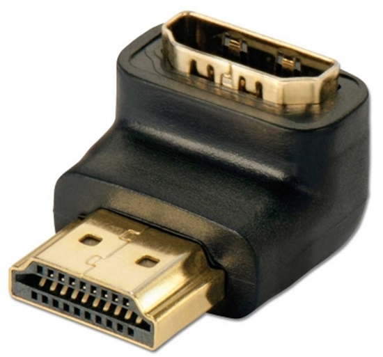 Picture of HDMI Female to HDMI Male 90 Degree Right Angle Adapter - Down