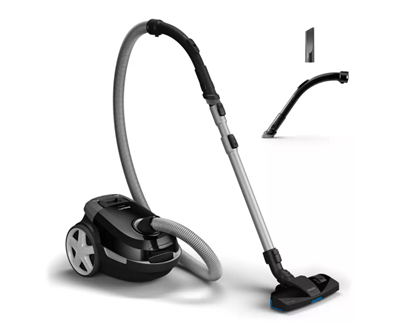 Attēls no Philips 3000 series Bagged vacuum cleaner XD3112/09, 900W, TriActive, Deep Black