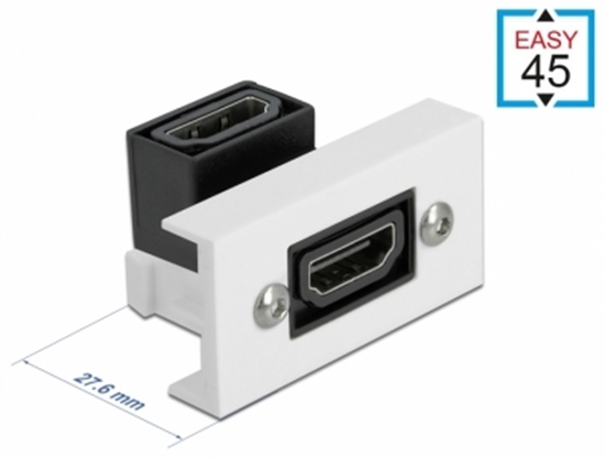 Picture of Delock Easy 45 HDMI Module angled 90° 22.5 x 45 mm