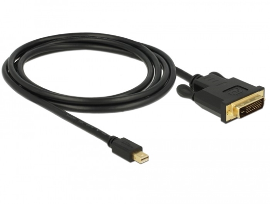 Picture of Delock Cable mini Displayport 1.1 male > DVI 24+1 male 2 m