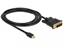 Picture of Delock Cable mini Displayport 1.1 male > DVI 24+1 male 2 m