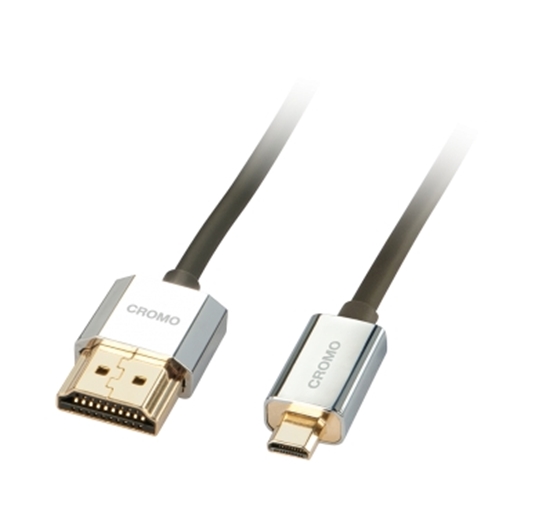 Picture of CROMO Slim High Speed HDMI to Micro HDMI Cable with Ethernet, 0.5m