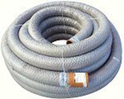 Изображение PVC dren.caur. 75/65 ar ģeotekstila filtru (50m)