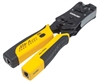 Picture of Intellinet Universal Modular Plug Crimping Tool and Cable Tester, 2-in-1 Crimper and Cable Tester: Cuts, Strips, Terminates and Tests, RJ45/RJ11/RJ12/RJ22