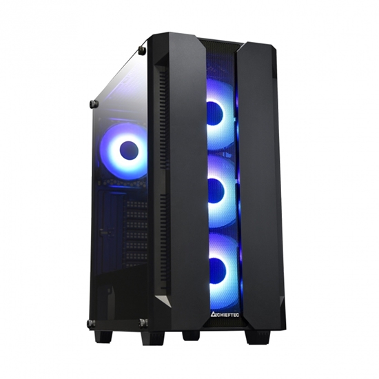 Изображение Case|CHIEFTEC|HUNTER|MidiTower|ATX|MiniITX|Colour Black|GS-01B-OP