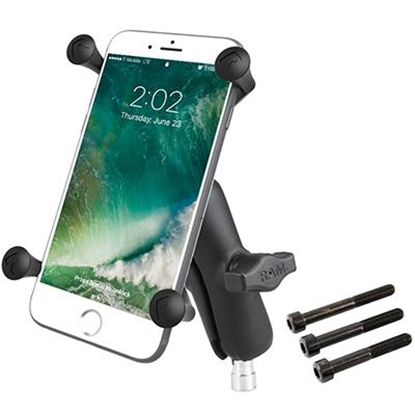 Picture of RAM Mounts X-Grip Large Phone Mount with Motorcycle Handlebar Clamp Base